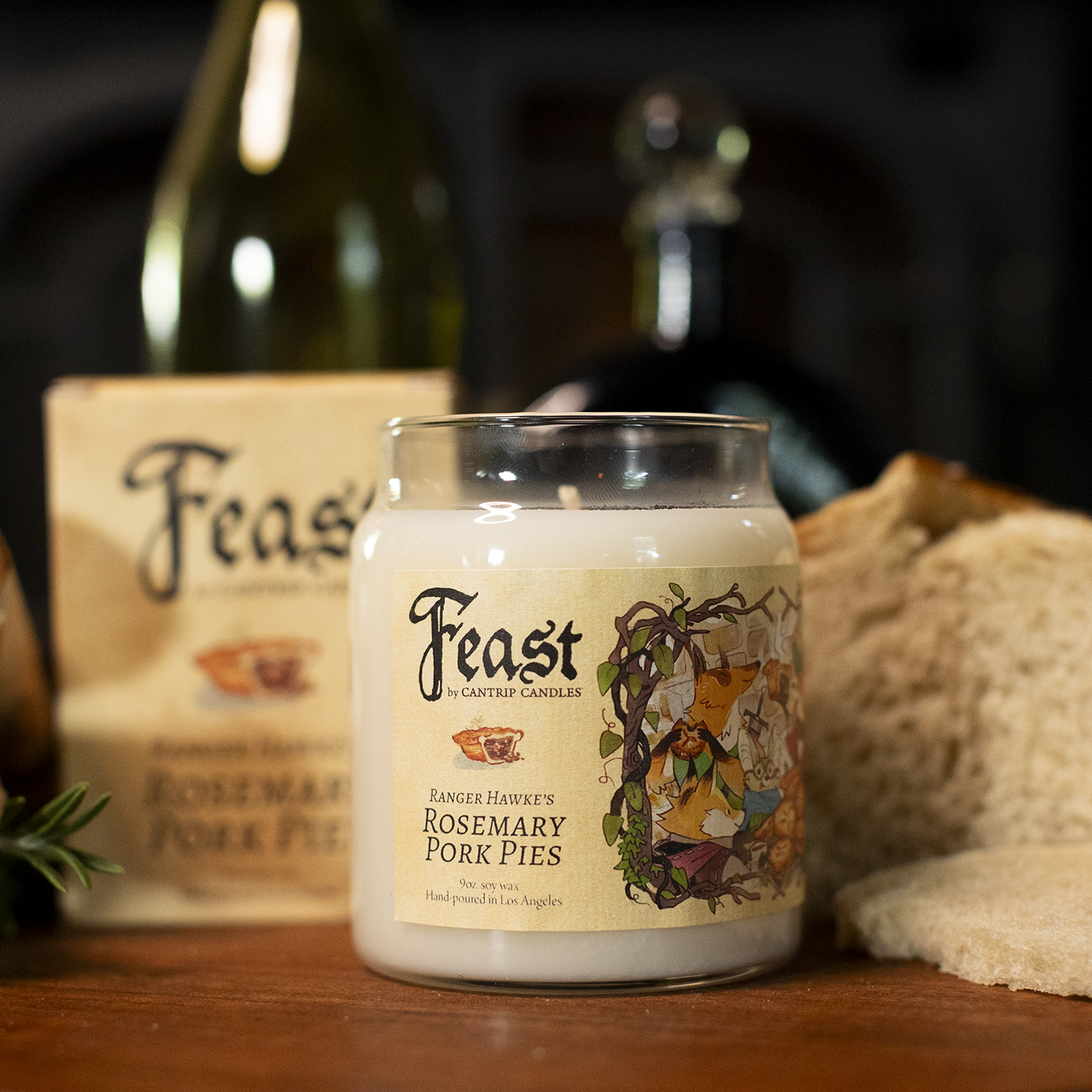 Ranger Hawke's Rosemary Pork Pies 9oz Candle