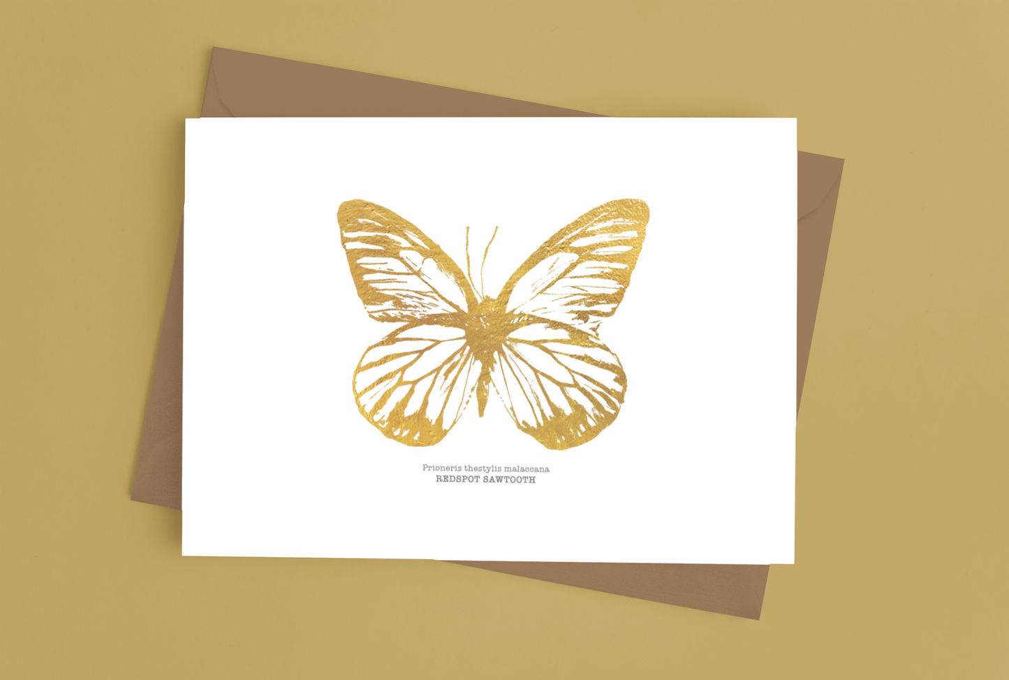 Butterfly Gold Foil Notecards - 4 Pack