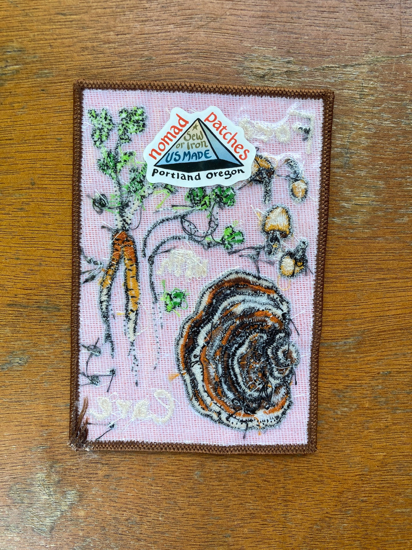 Forage With Care Large Embroidered Patch