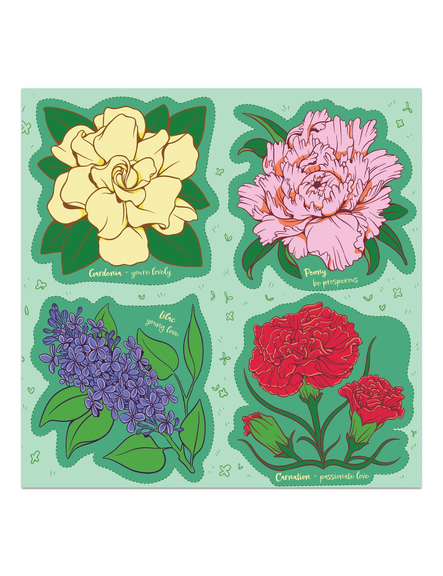 DIY Cut-Out Valentines - Flower Language