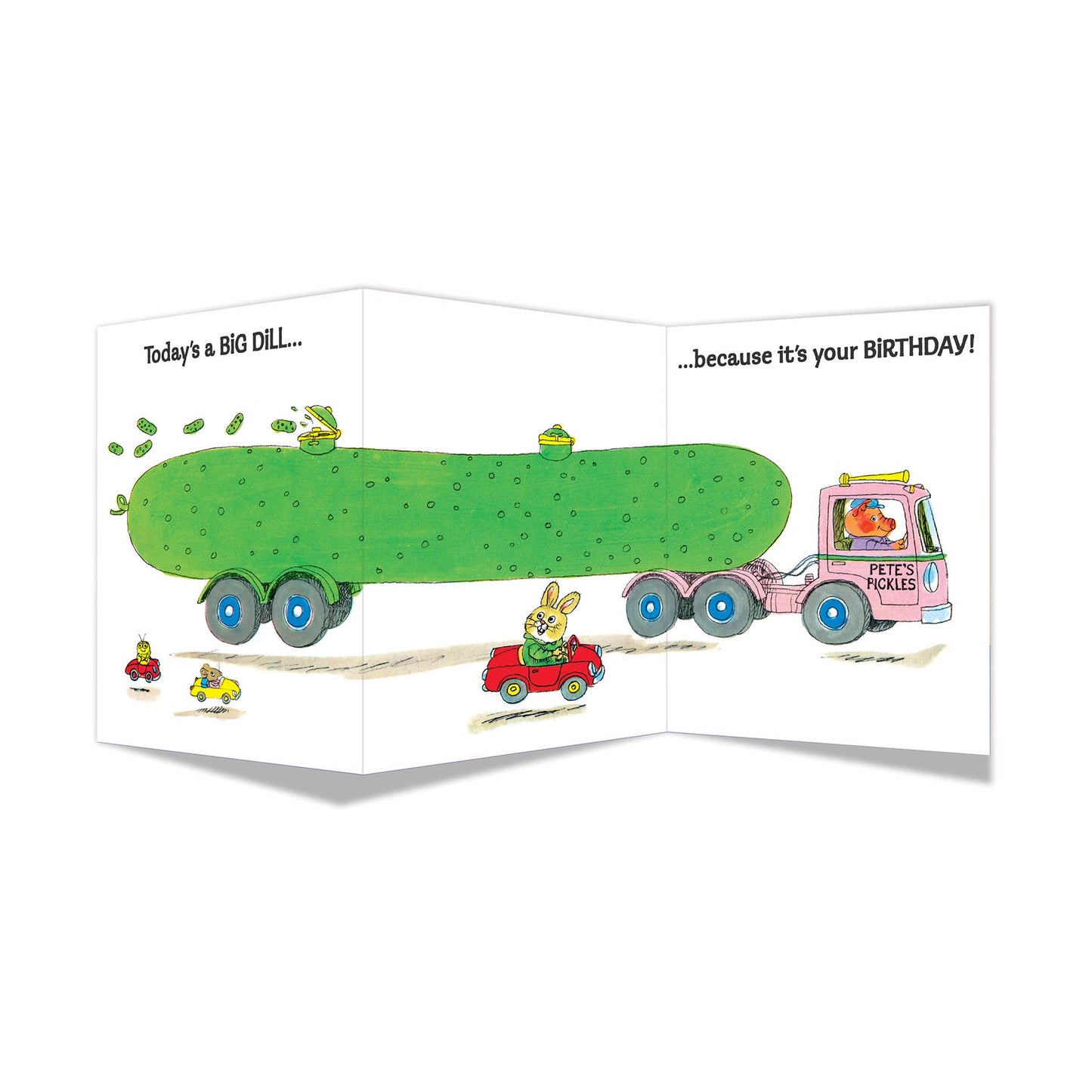 Tri-fold Birthday Greeting Card | Big Dill Birthday