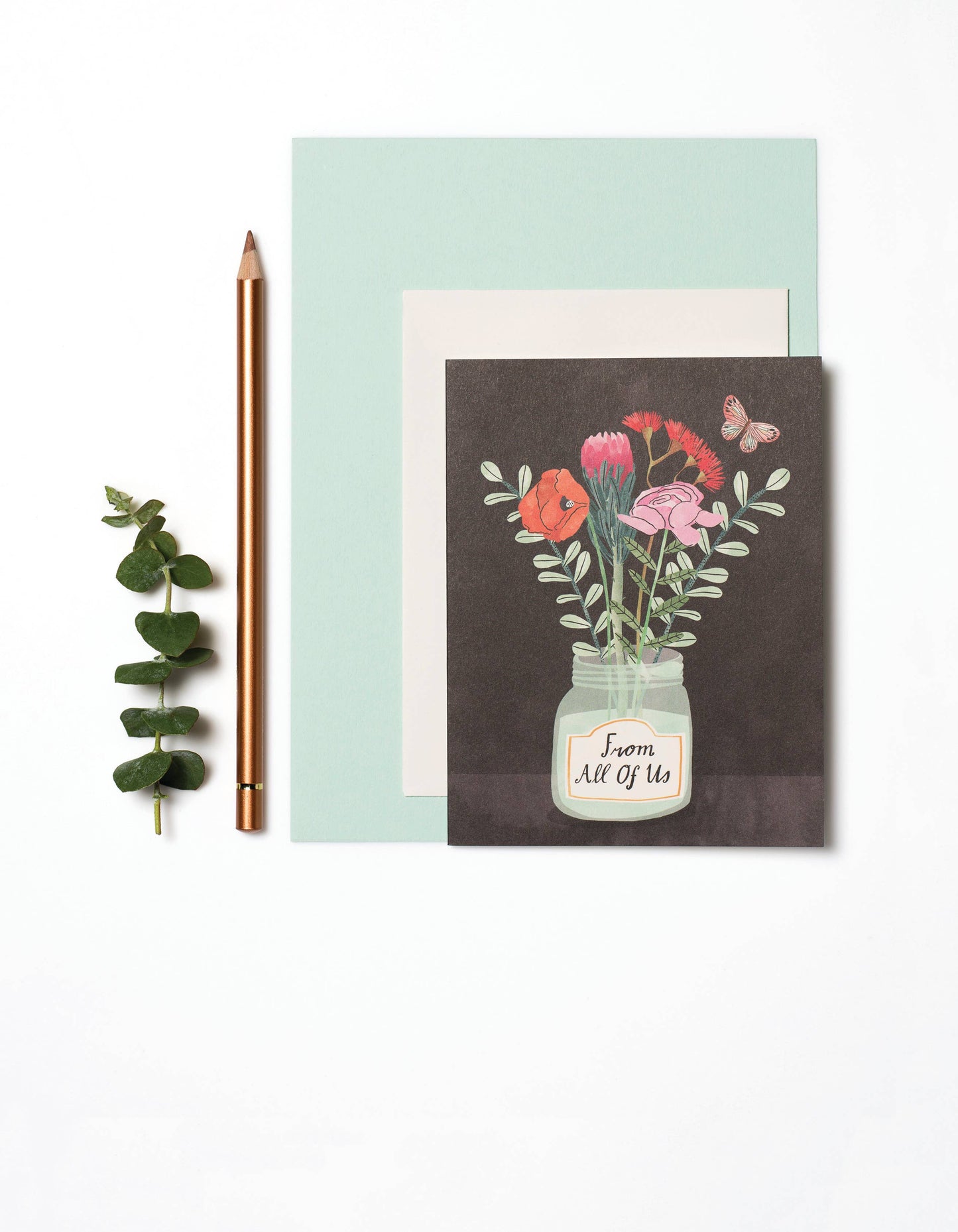 Flowers from Us everyday greeting card