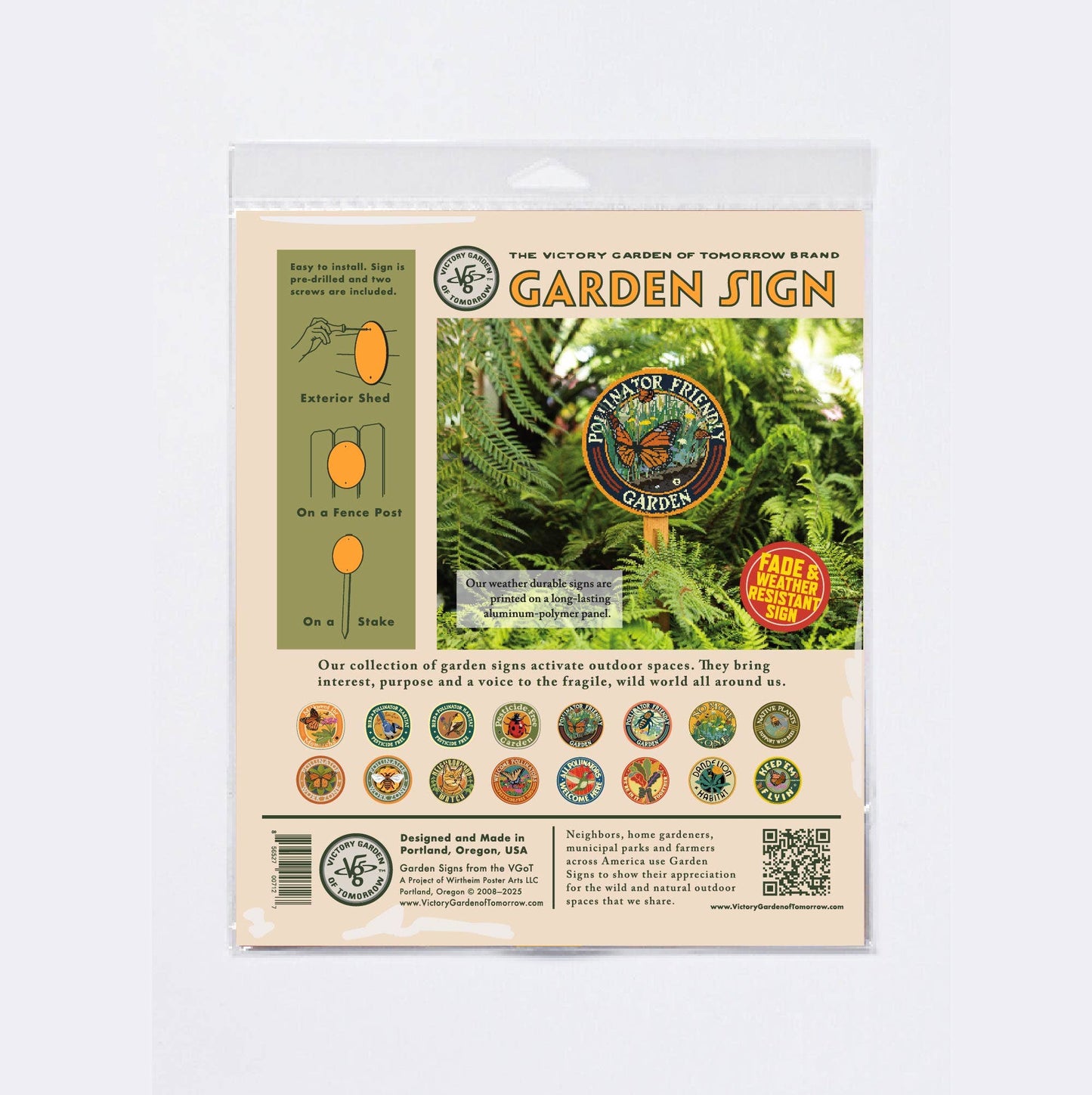 Bird and Pollinator Habitat Bluejay - Yard & Garden Sign