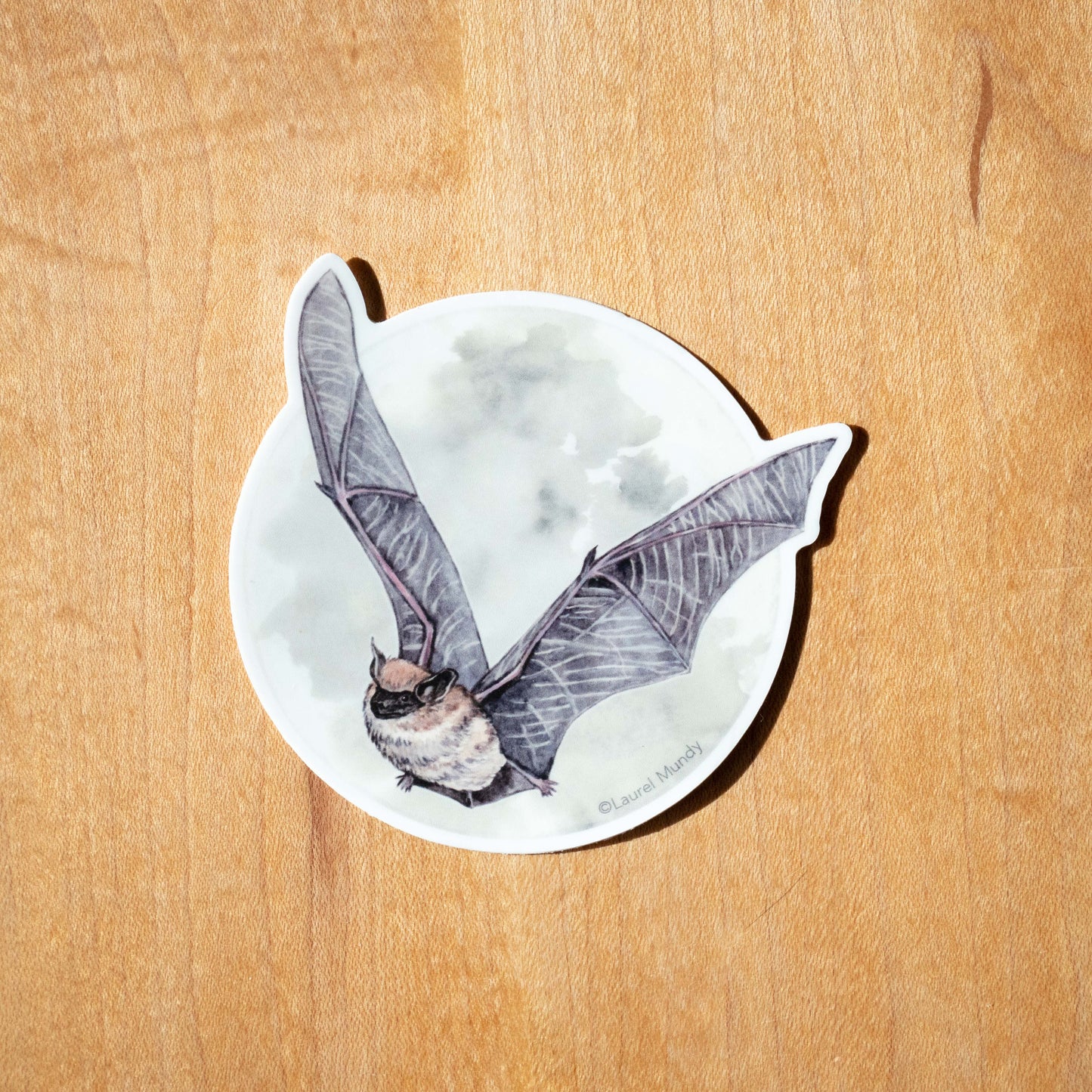 Bat & Full Moon 3” Vinyl Sticker