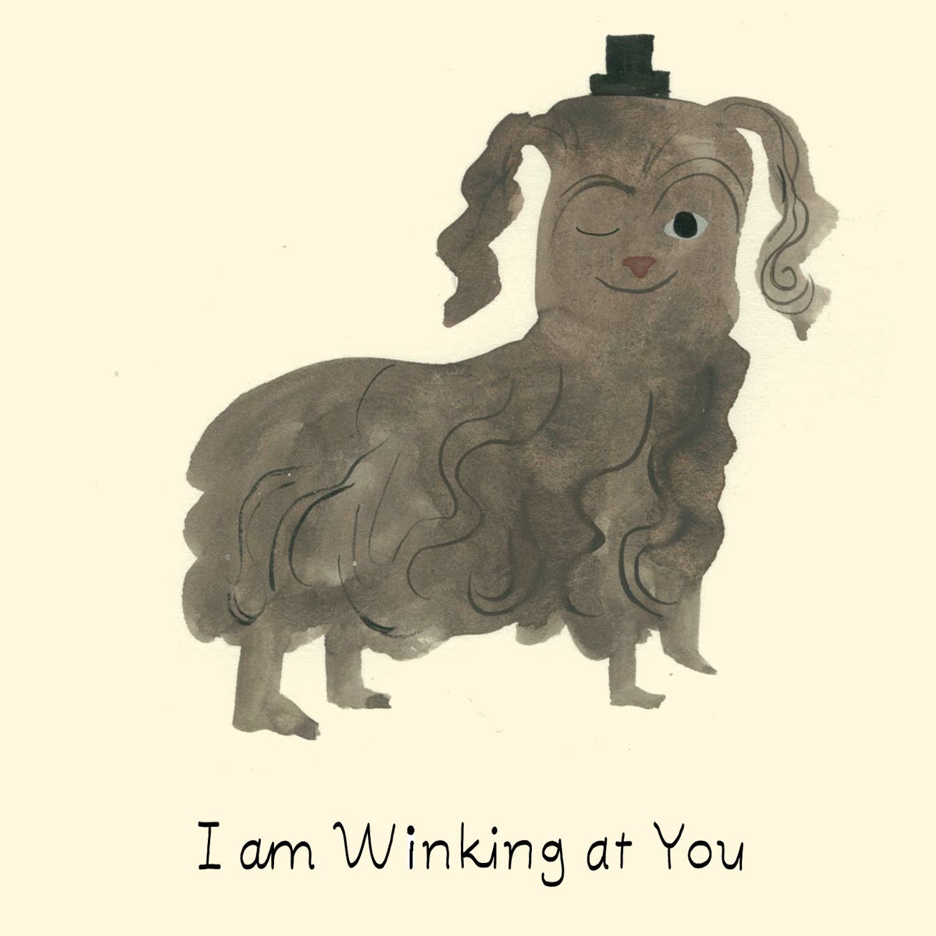 Winking At You Greeting Card