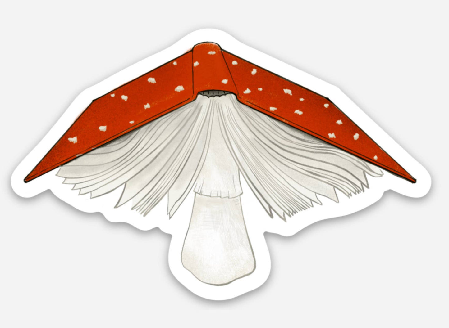 Book mushroom sticker