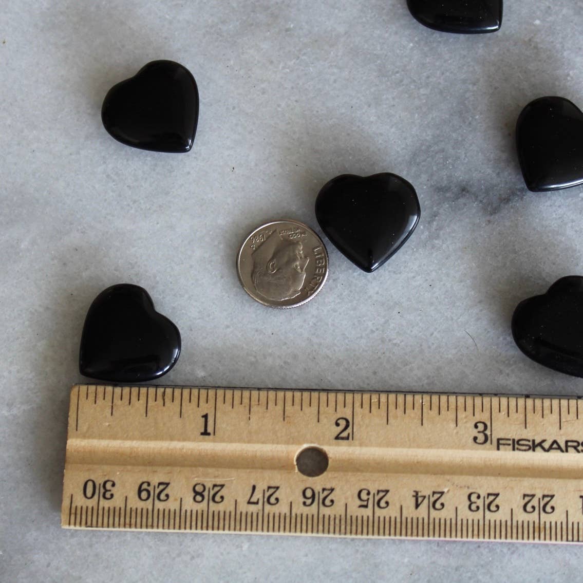 Obsidian 20mm Heart (Crystals & Stones)