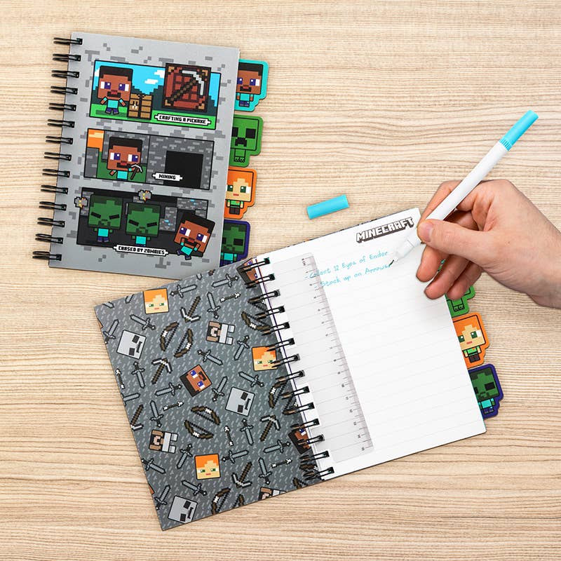 Minecraft Notebook with Dividers