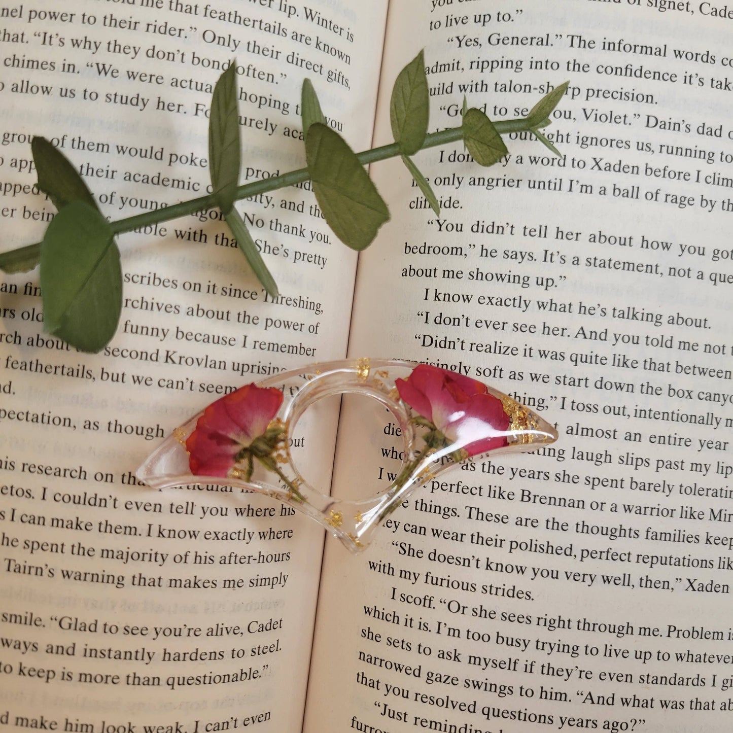 Floral Book Page Holder (Magenta)