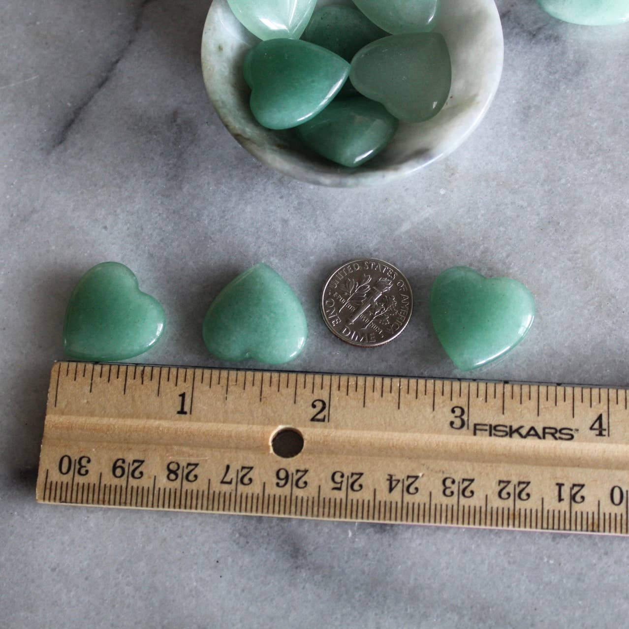 Aventurine 20mm Heart (Crystals & Stones)