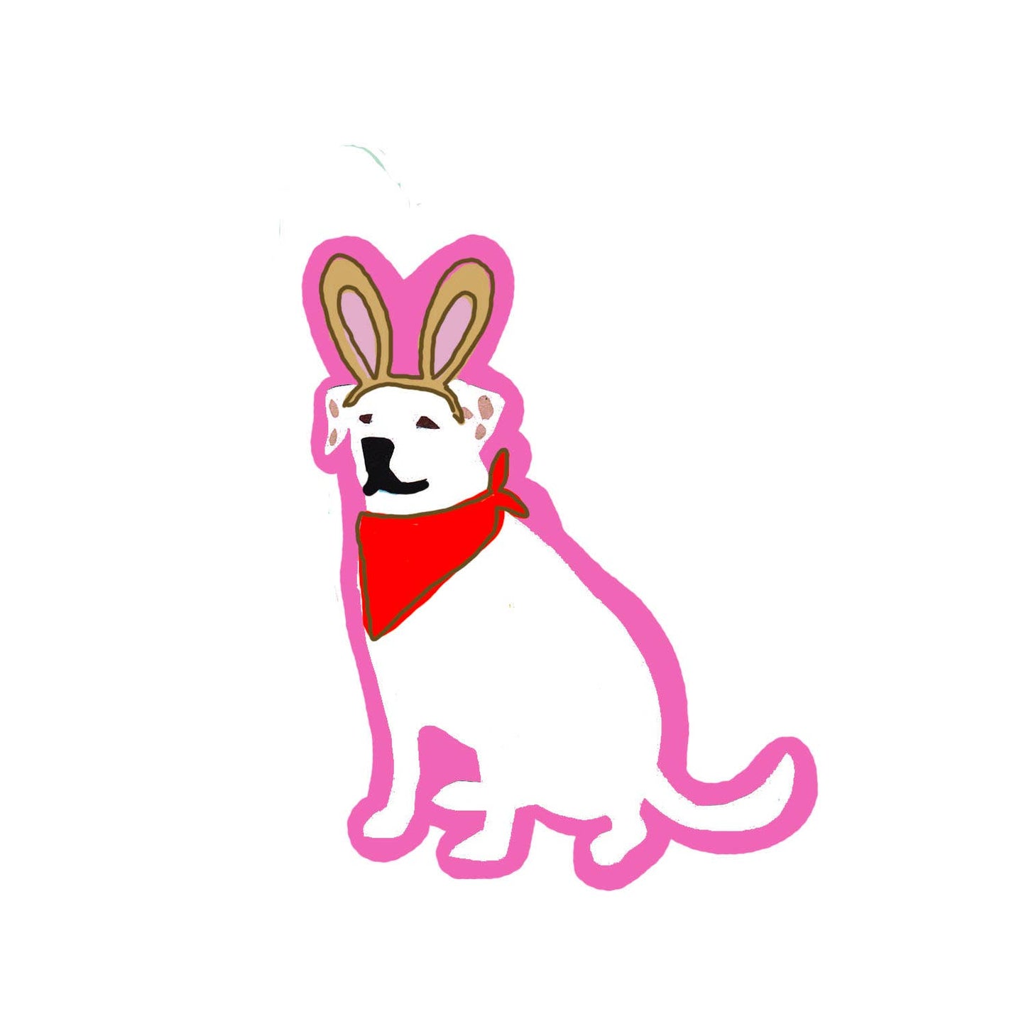 Bunny Ears Sticker