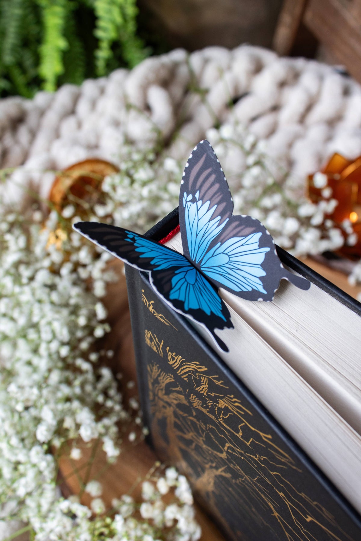 3D Ulysses Butterfly Wings Die-Cut Bookmark