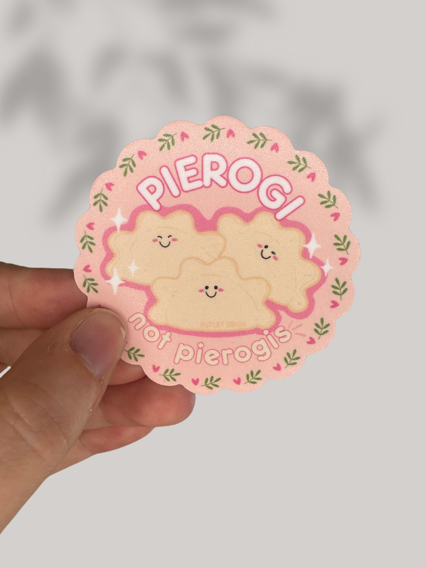 Pierogi, Not Pierogis Polish Culture Bubble-free sticker