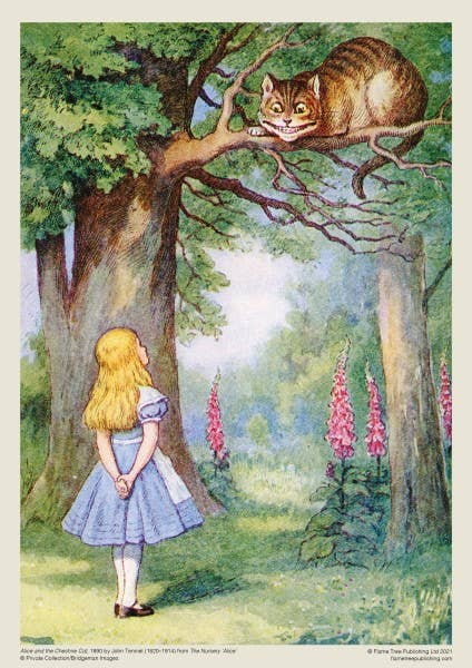 Alice And The Cheshire Cat 1000 Piece Jigsaw Puzzle