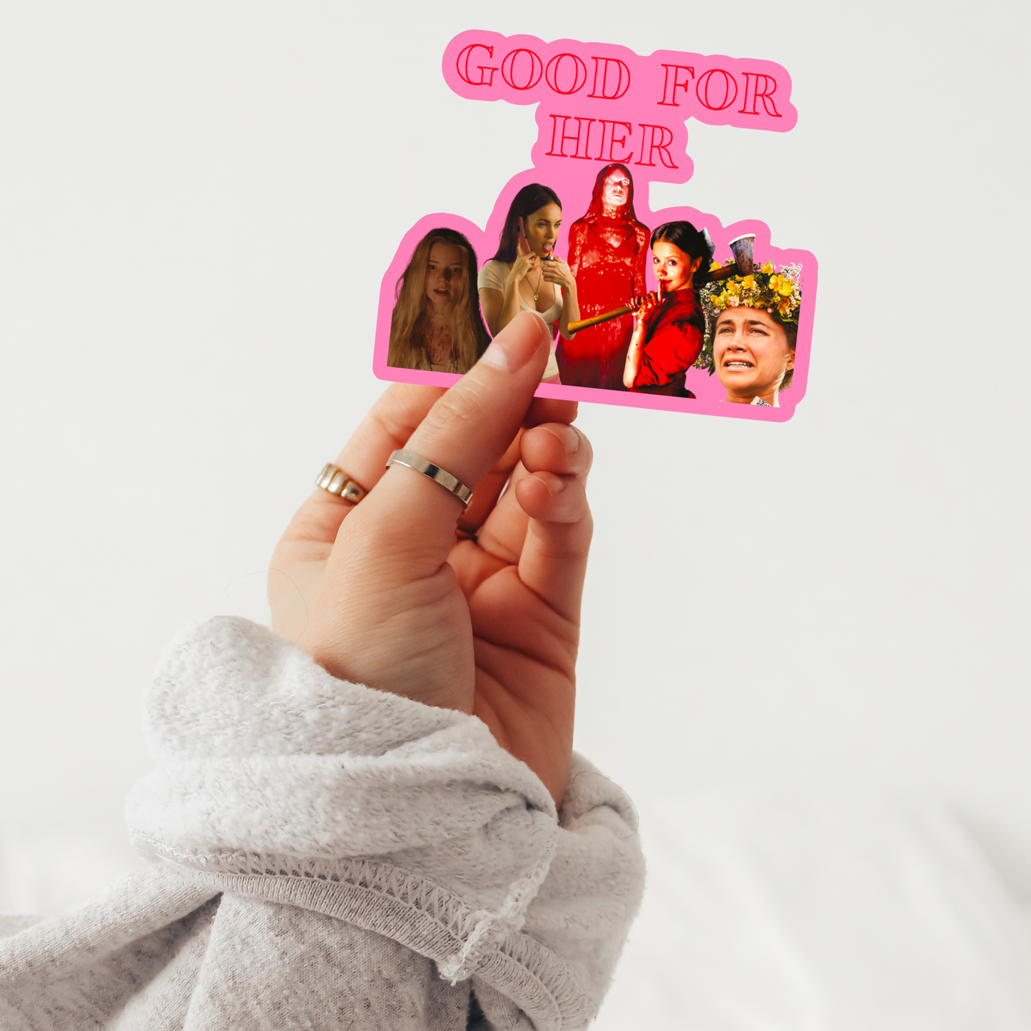 Good For Her Final Girl Sticker