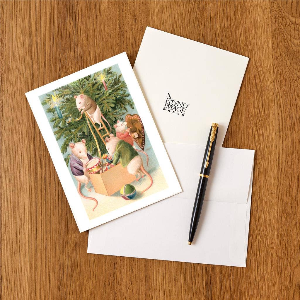 Greeting Card MC-124 Mouse Christmas