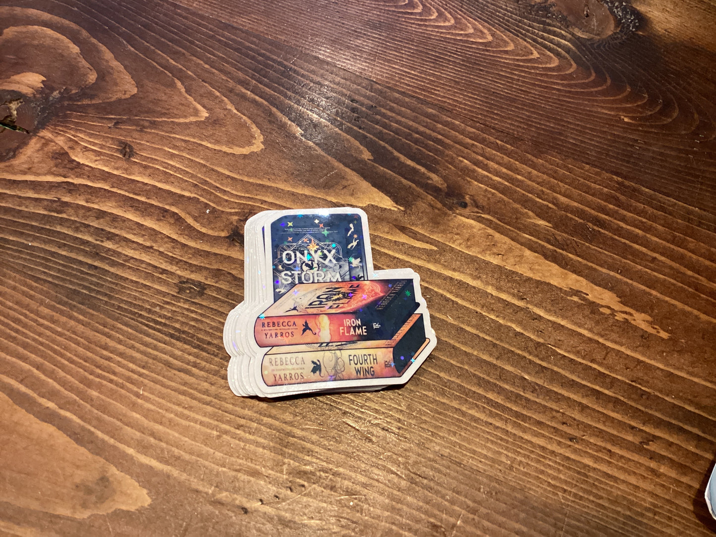 Fourth wing book stack