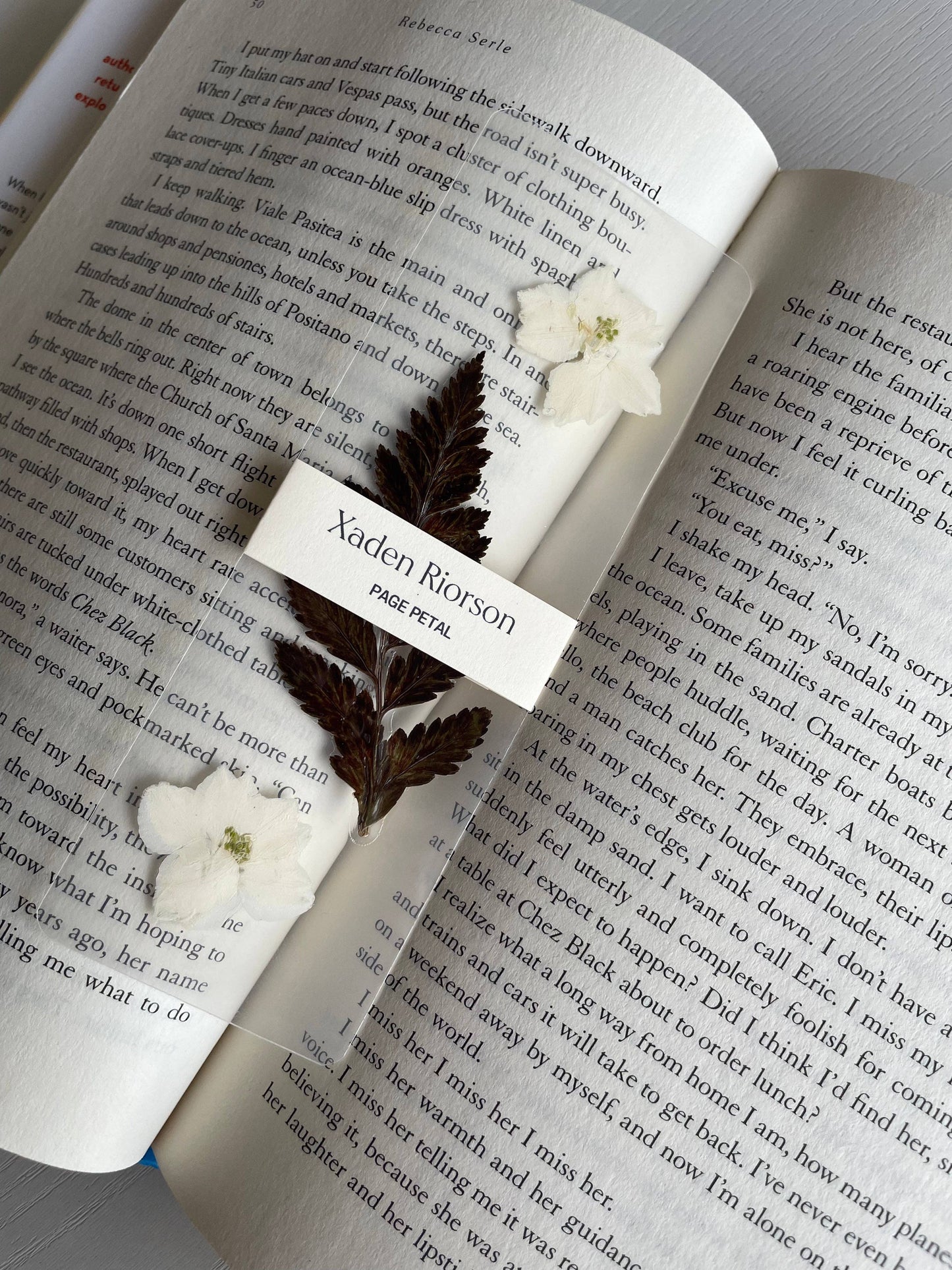 Xaden Riorson Pressed Flower Bookmark