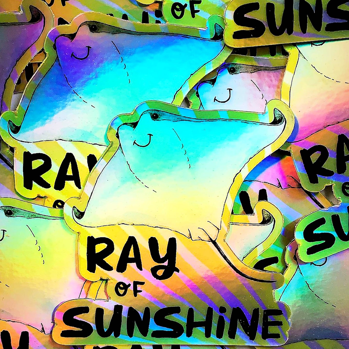 Holographic Ray of Sunshine Sticker