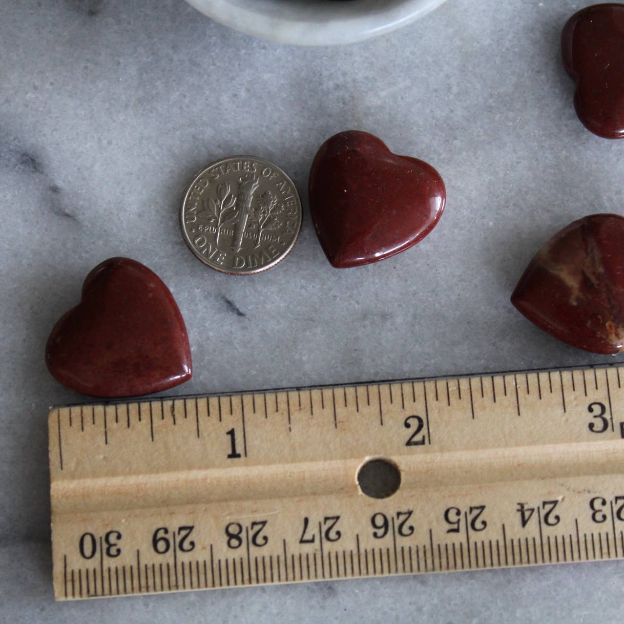 Red Jasper 20mm Heart (Crystals & Stones)