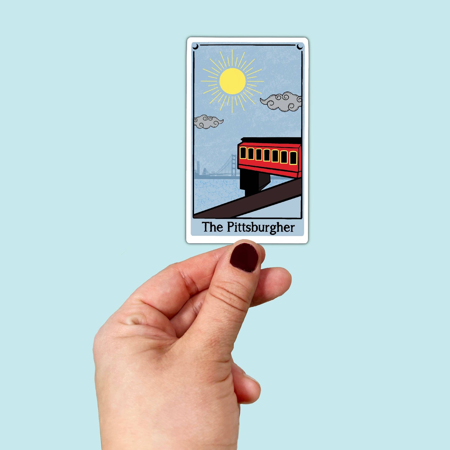 Waterproof Vinyl Tarot Pittsburgher Sticker