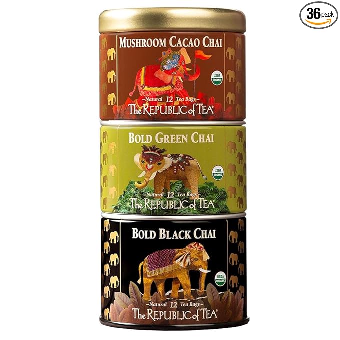 Chai Stackable Tin, 36 Tea Bags