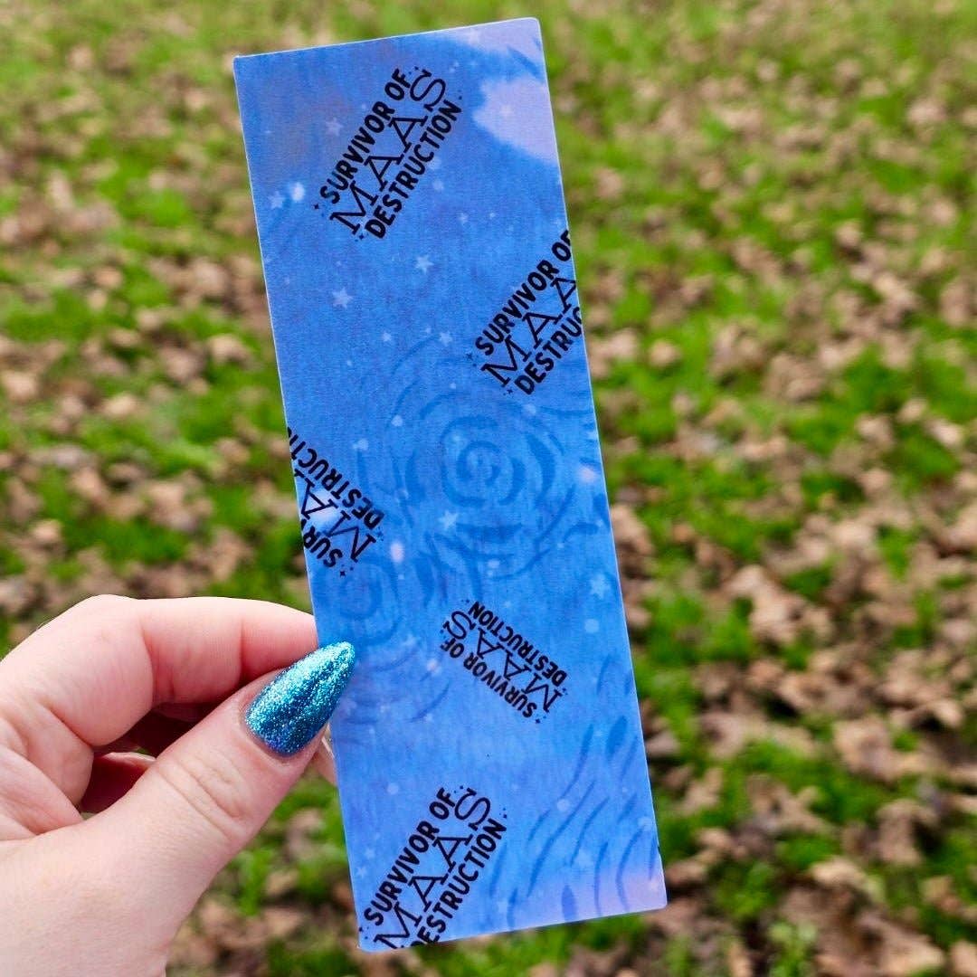 Sarah J Maas Book Spines Laminated Cardstock Bookmark