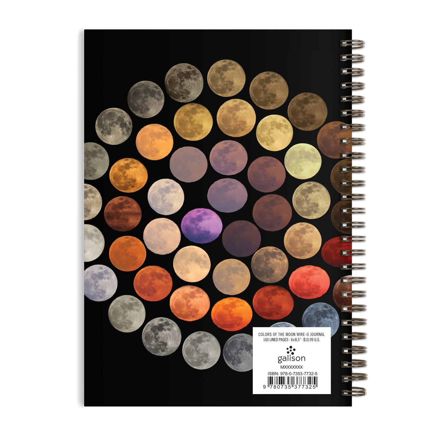 Colors of the Moon Wire-O Journal