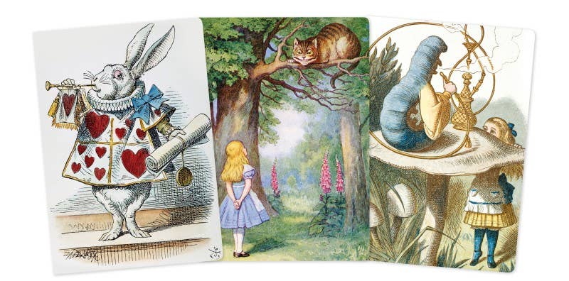 Alice In Wonderland Set of 3 Midi Notebooks