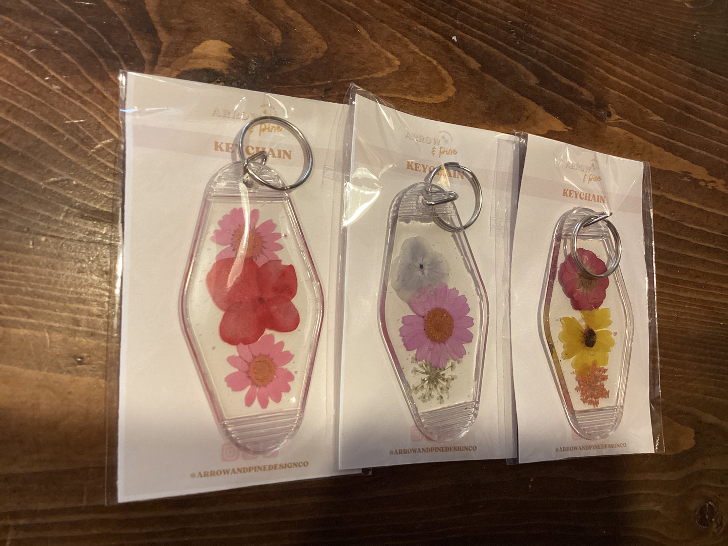 Dried Flower Keychain