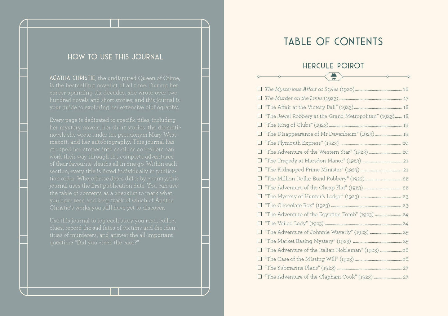 Agatha Christie Reading Tracker