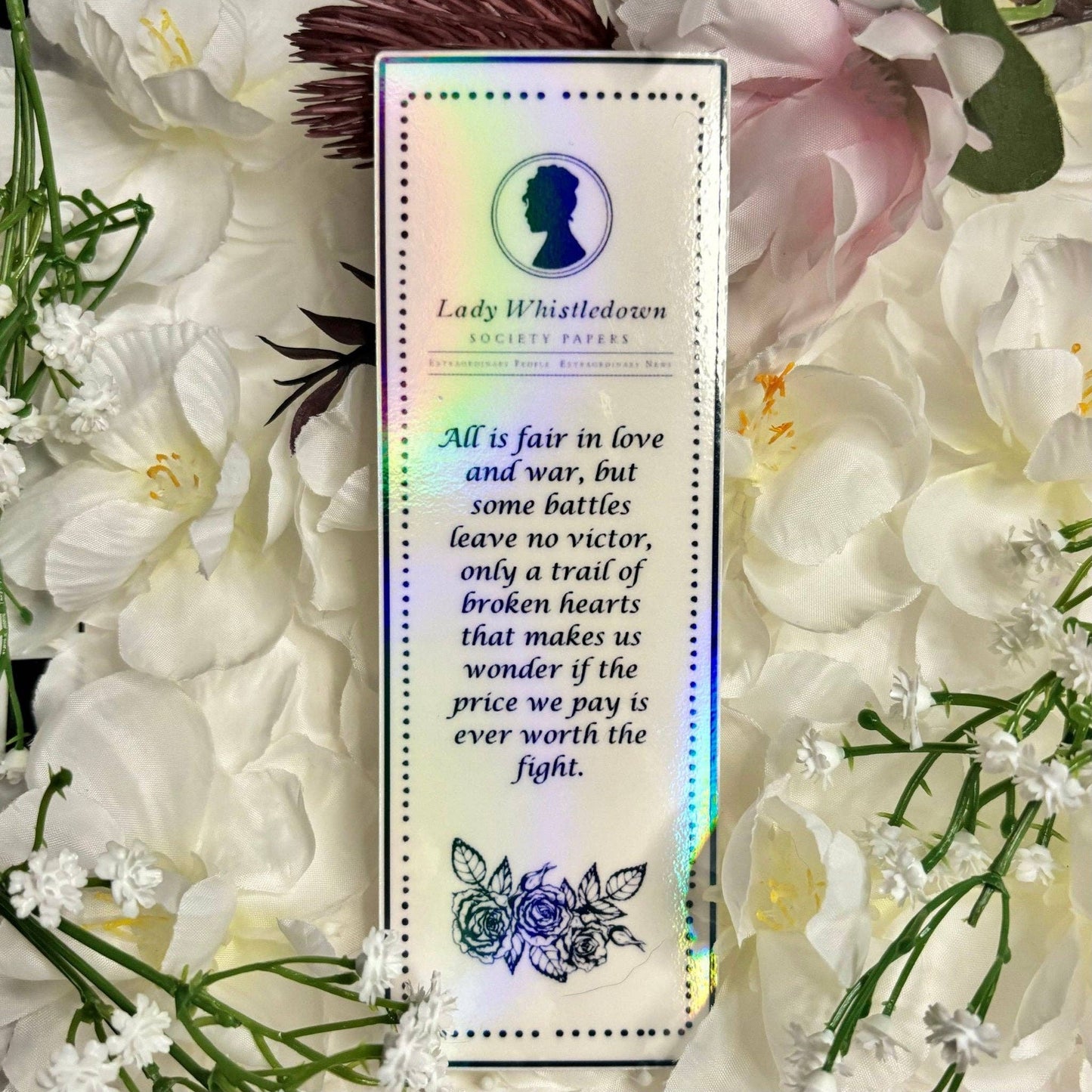 Lady Whistledown Society Papers Cardstock Bookmark