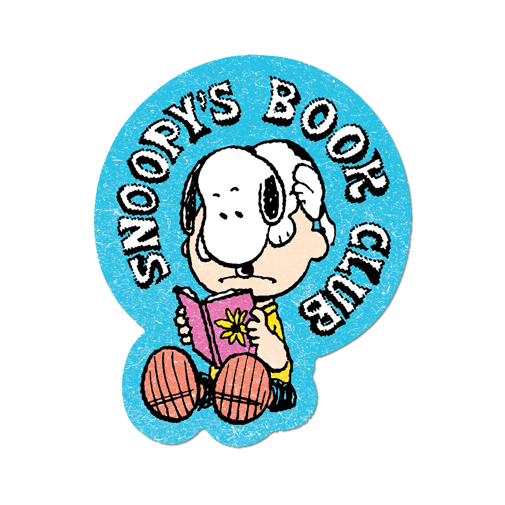 Snoopy's Book Club - Die-Cut Sticker