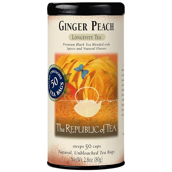 Ginger Peach Black Tea Bags | 50 ct