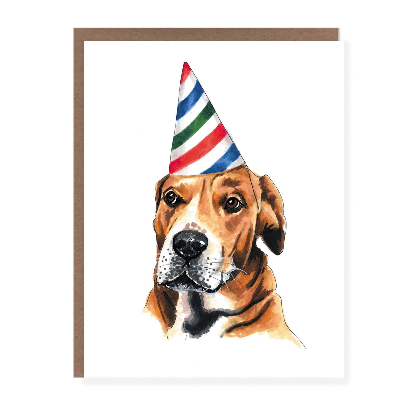Party Hat Dog Birthday Card