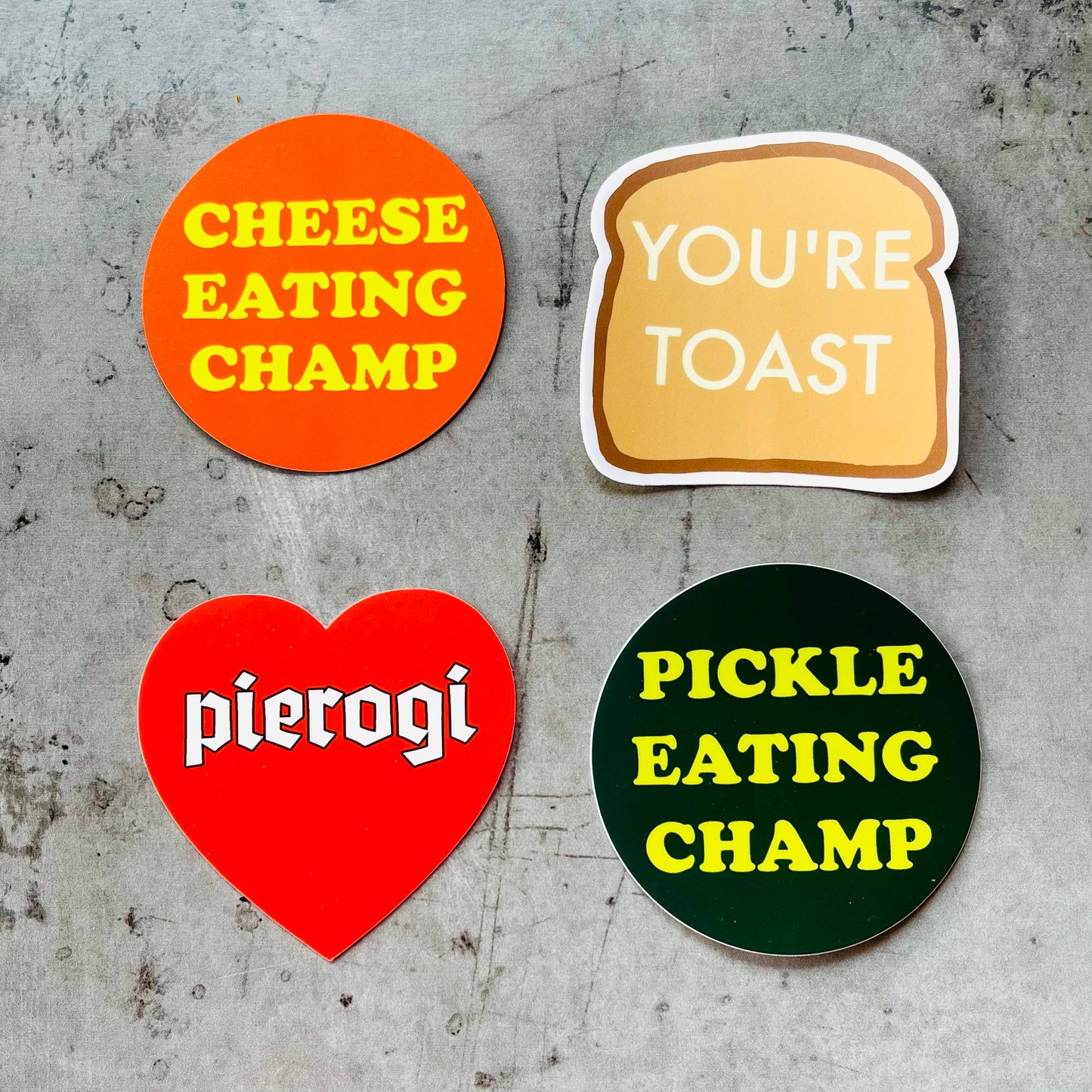 Pierogi heart sticker // foodie Polish gifts