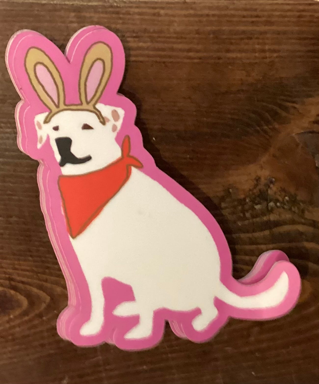 Easter Bunny Dog Sticker