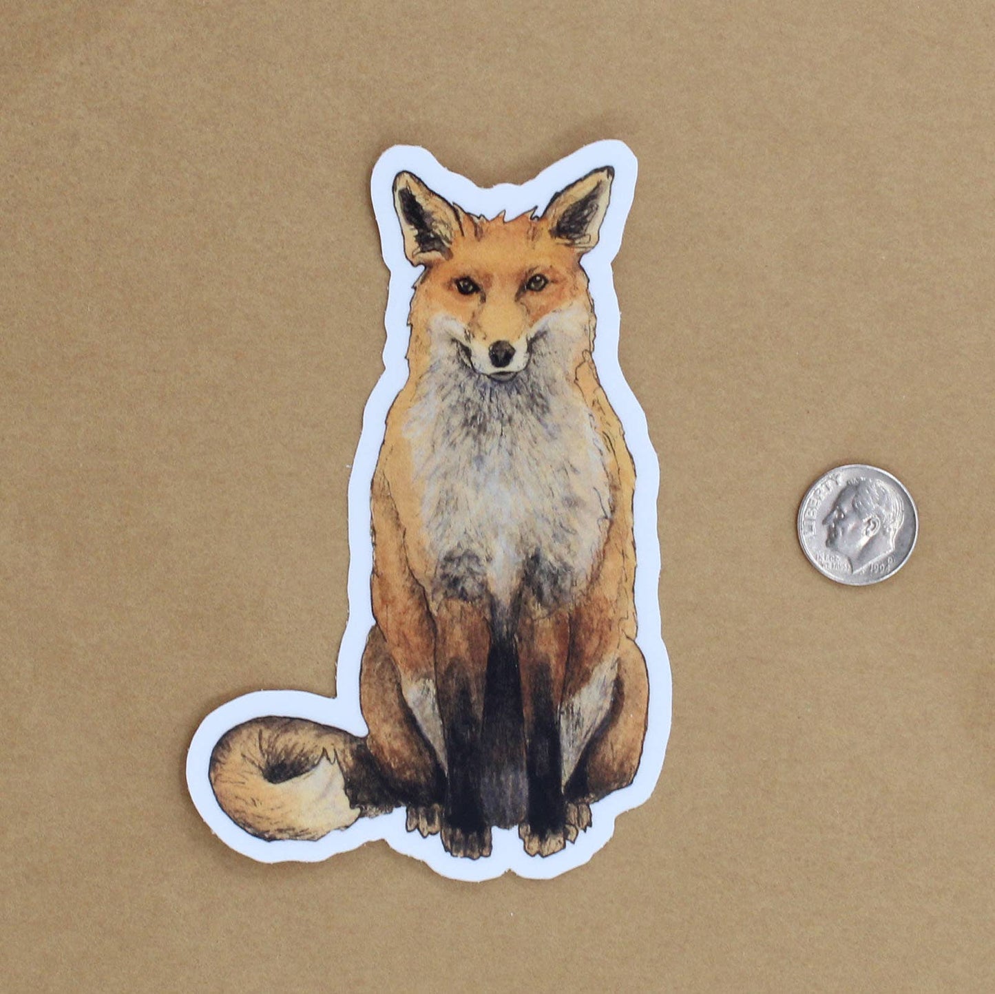 Red Fox Vinyl STICKER