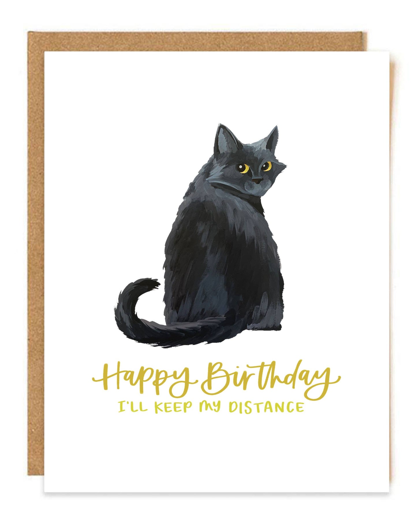 Black Cat Birthday Greeting Card