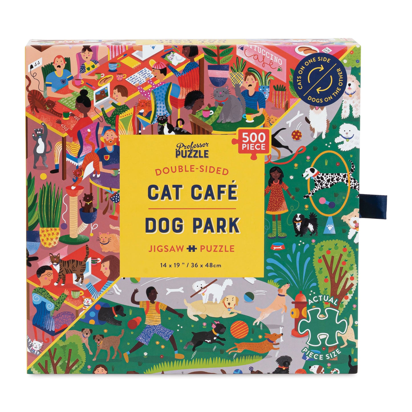 Cat Cafe and Dog Park 500 piece puzzle