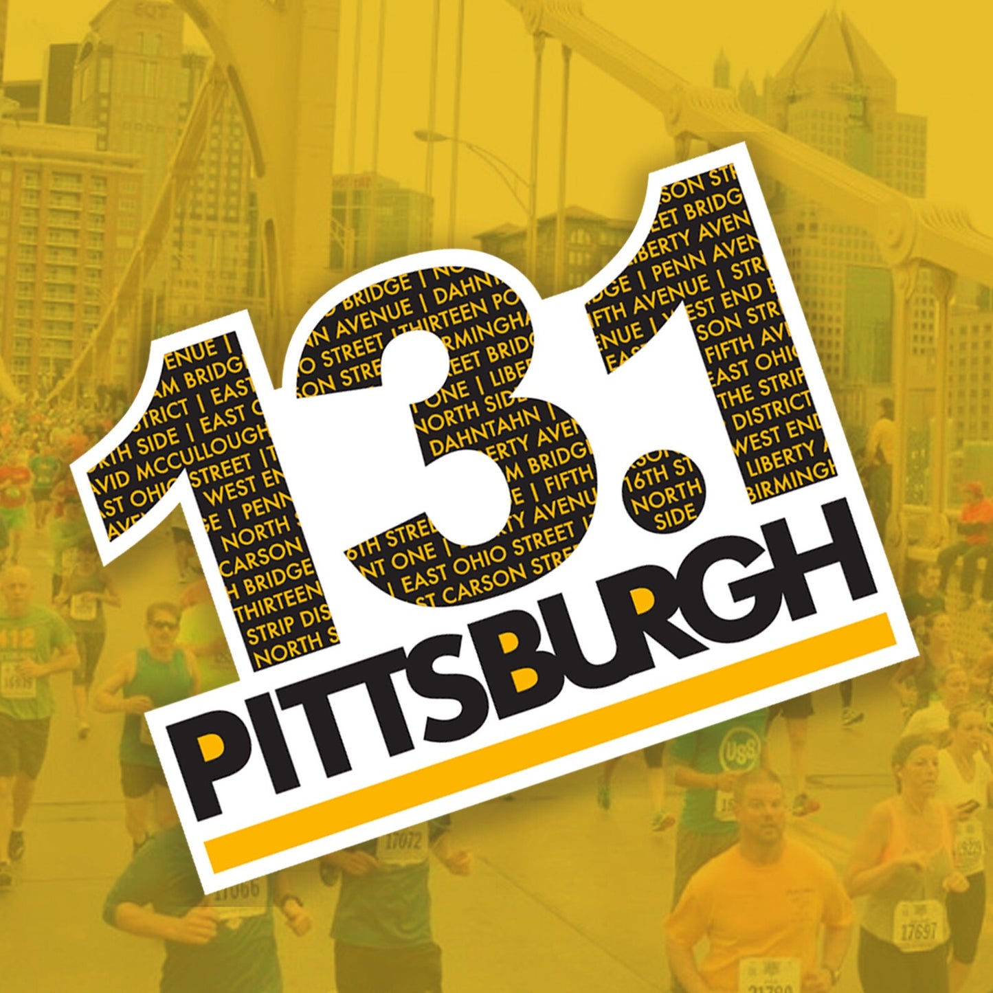 13.1 Pittsburgh Holographic Marathon Sticker