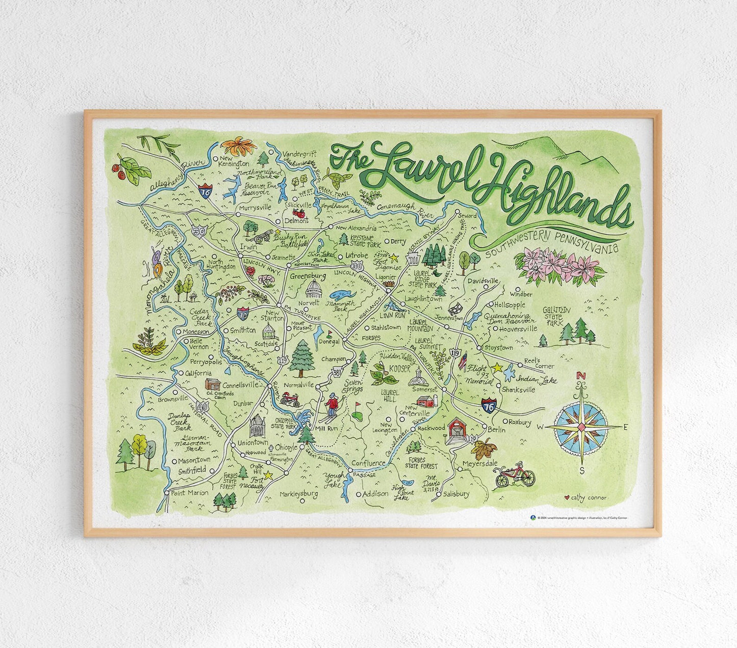 Laurel Highland 12x18 Art Print
