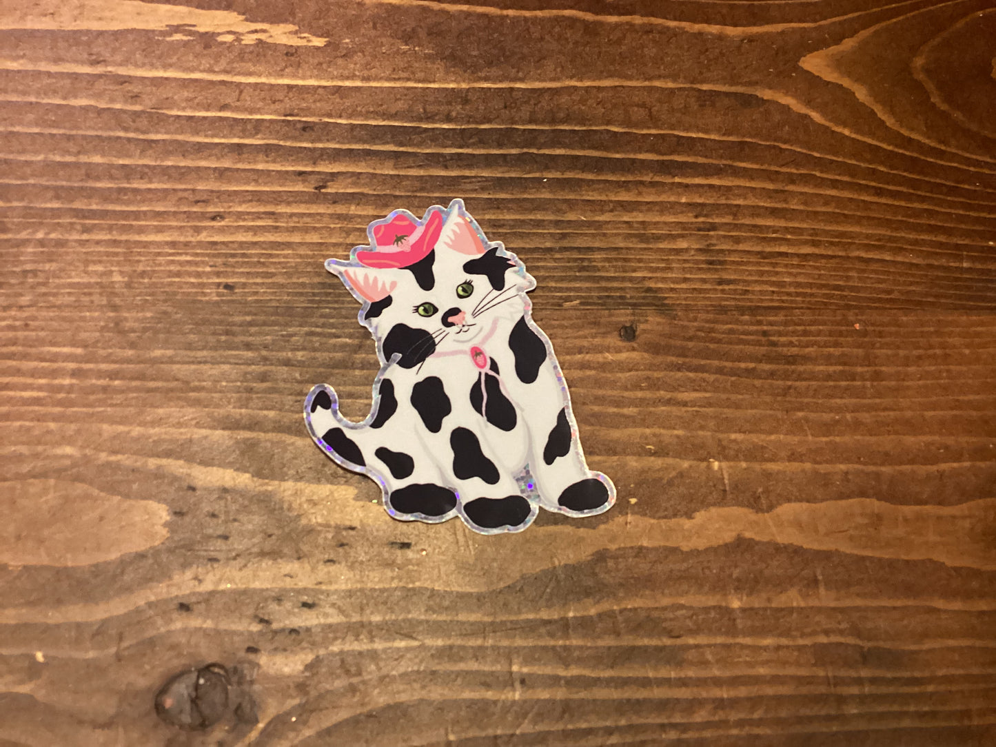 Cowgirl cat sticker