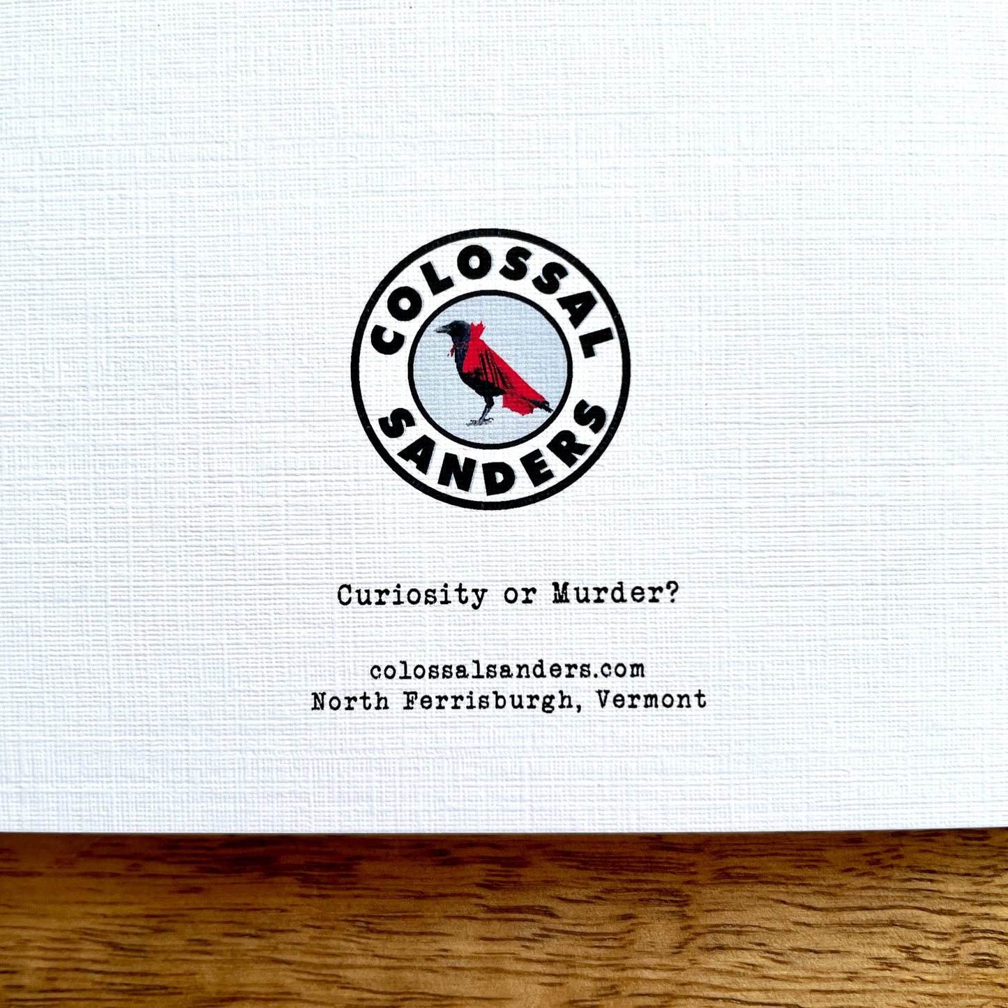 Curiosity or Murder Card