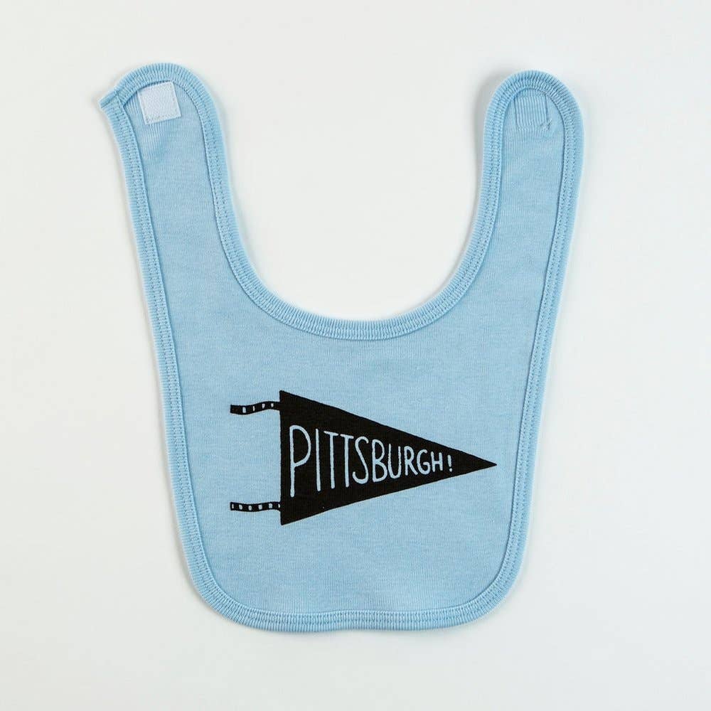 Pittsburgh Pennant Baby Bib