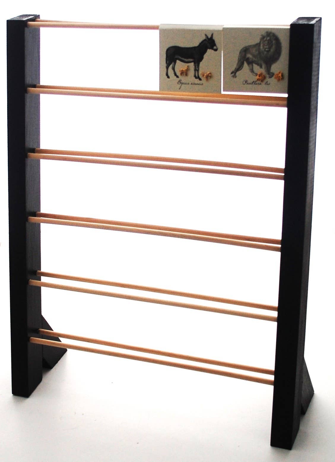 Double Dowel Jewelry Rack Black - large