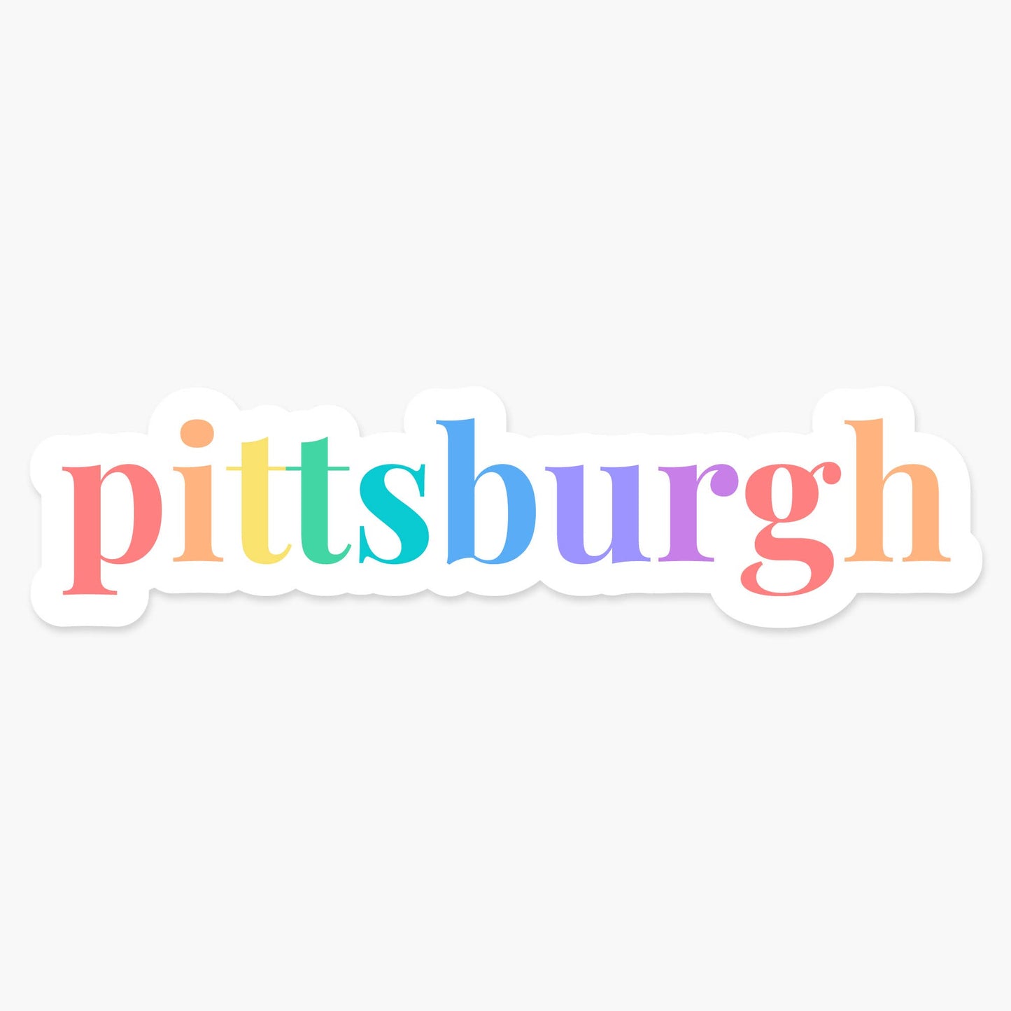Pittsburgh Rainbow Sticker