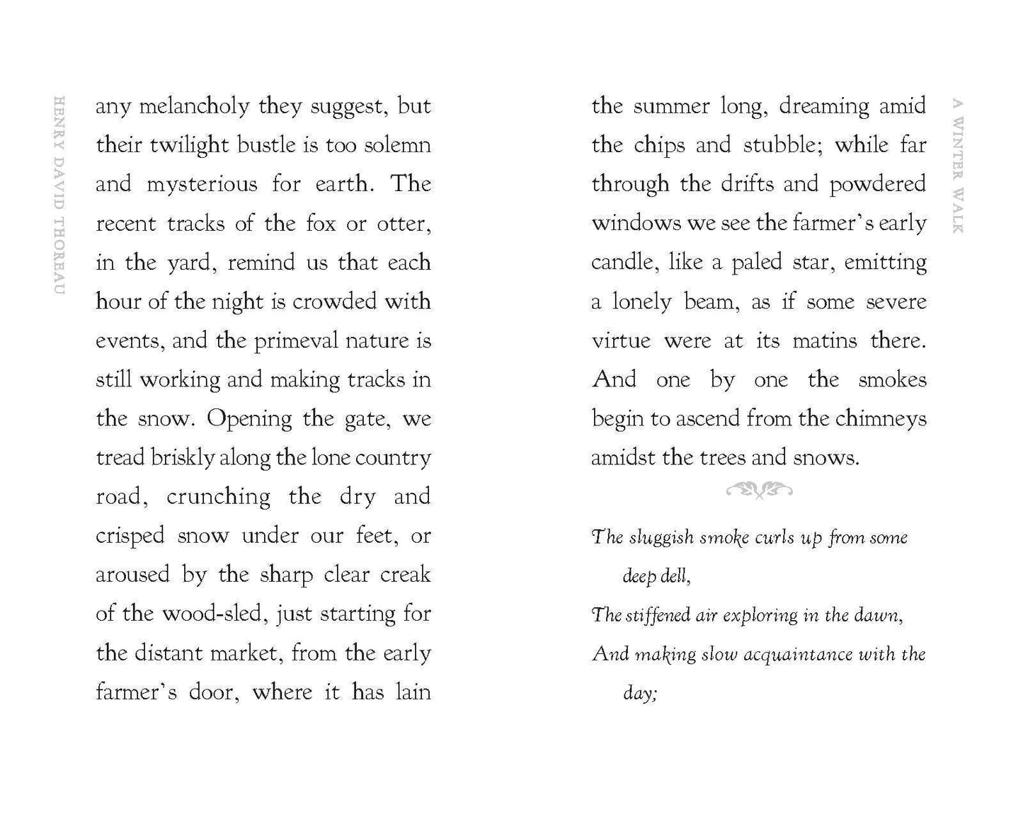 A Winter Walk by Henry David Thoreau (Hardcover)