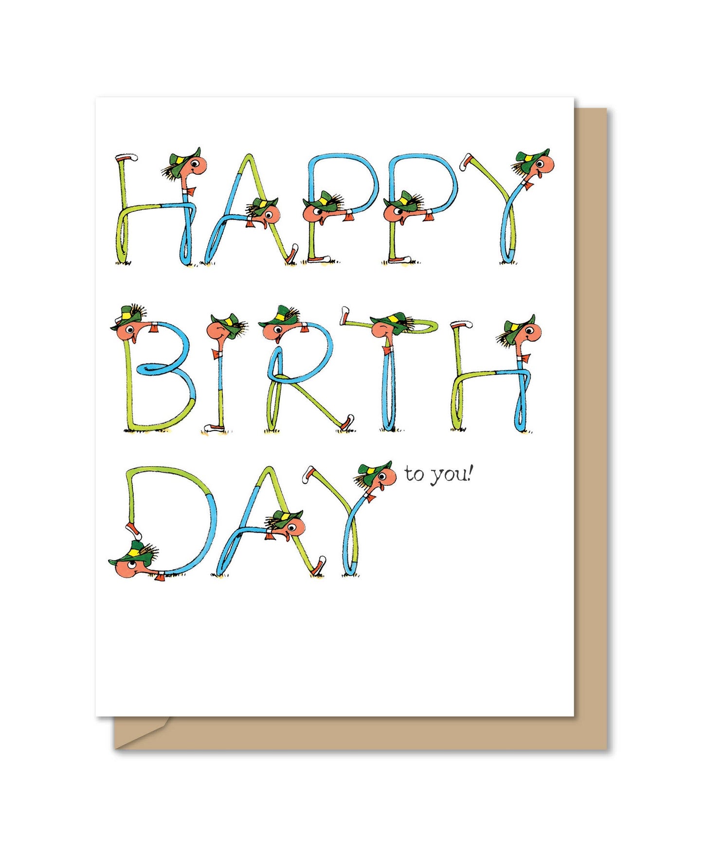 Lowly "Richard Scarry" Birthday Card