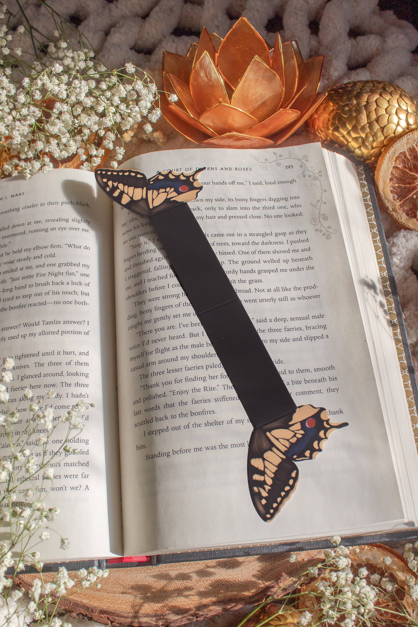 3D Swallowtail Butterfly Wings Bookmark | Soft Touch